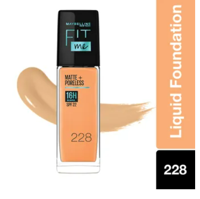 Maybelline New York Fit Me Matte+Poreless Liquid Foundation